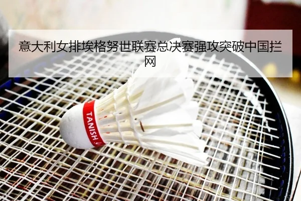 意大利女排埃格努世联赛总决赛强攻突破中国拦网